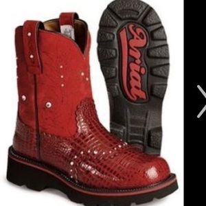 Ariat Fat Baby Red Cowboy Boots